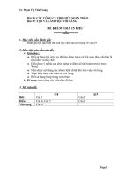 Đề KT 15p Bài 18-19.Tin 10