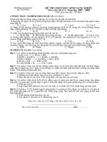 Đề Hóa 8 Quunh Phu-  Thái Bình