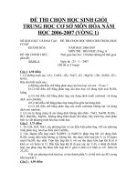 Đề thi chọn HSG - Khánh Hóa