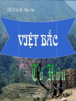 tiết 25 7 26 : Việt bắc