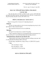 Báo cáo tổng kết công đoàn