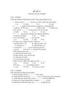 đề thi môn anh văn - đề 27