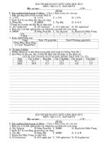 4 đề kiểm tra học ky 2 ban KHTN- Thí điểm-THPT Đức Thọ