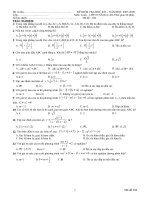 đề thi học kì 1lớp 10 nâng cao 40 câu trắc nghiệm