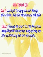 Bai 10: Ba dinh luat Niu ton(tiet 1)