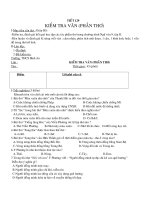 DE VA DAP AN BAI KIEM TRA VAN T129