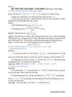 Đề thi thử ĐH lần 3