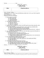 đề kiểm tra 15 phút phần thế giới