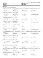 8 đề KT45 phút- KHTN (TN) lớp 11 chương đạo hàm