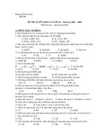 Tuyển sinh lớp 10 môn Hóa học