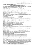 ĐỀ KSCL CUỐI NĂM