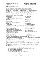 Kiểm tra Vật Lí 7 (45'''' HKI)