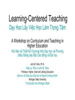 Dạy Học Lấy Việc Học Làm Trọng Tâm