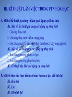 KĨ THUẬT LÀM VIỆC TRONG PTN