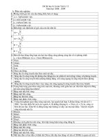 Đề thi học k 1_Lý 12 năm 2009