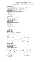 BDHSG chuyên đề: Phản ứng hóa học(chọn từ các đề chọn HSG huyện TVT- Cà Mau)
