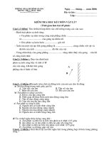 Đề KT học Ki i lí 6,7,8,9 - Vũ Ngọc Linh