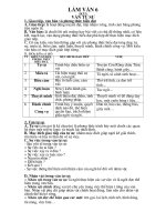 Ôn tập Ngữ Văn 6 (Làm Văn)