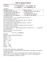 Unit 15 - U 16: Grammar and exercise