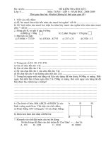 Đề thi học kì 1, 08-09, toán 4