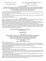 Quy chế thực tập sư phạm