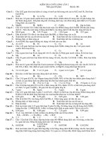 kiểm tra chất lượng ôn thi Đại học lớp 11