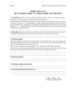 PHIẾU ĐỀ XUẤT ĐỀ TÀI KHOA HỌC VÀ CÔNG NGHỆ CẤP TRƯỜNG