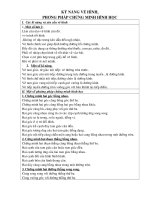 Một số kỹ năng giải toán Hình học 9