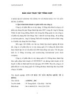 BÁO CÁO THỰC TẬP TỔNG HỢP CÔNG TY CỔ PHẦN ĐẦU TƯ VÀ XÂY DỰNG Á ĐÔNG 