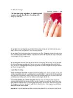 cách vẽ móng tay đẹp mới