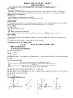 hướng dẫn ôn thi TNTHPT môn giải tích ( Rất đầy đủ theo chương trình mới)