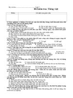 Đề kiểm tra ngữ văn 7 (Tiếng việt)