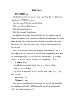 Một số thông tin về Bắc Kạn