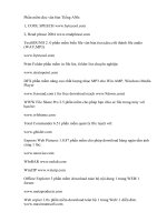 Một số phần mềm hữu ích cho các bạn.