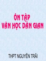 Ôn tâp văn học dân gian
