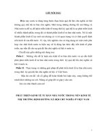 Thực trạng và những giải pháp để phát triển kinh tế tư bản nhà nước trong thời  kỳ quá độ lên chủ nghĩa xã hội  ở Việt Nam