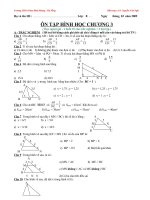 Ôn hình học 8 chương 3 ( Hay )