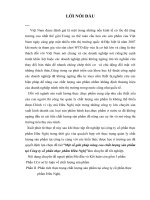 Một số giải pháp nâng cao chất lượng sản phẩm tại Công ty cổ phần thực phẩm Hữu Nghị