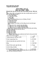 ĐỀ THI SỬ CUỐI KÌ 1 LỚP 5