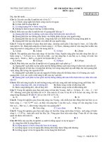 Kiểm tra 15 phút ( Sóng ánh sáng + ĐA )