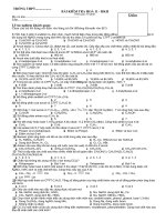 Đề kiểm tra HKII-11 cơ bản