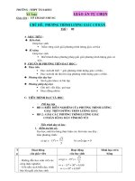 Tiết 2 giao an tự chon 11 nâng cao