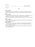 DE OLYMPIC 2004-ĐỊA 11+ ĐÁP ÁN