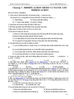 TN HIDROCACBON THƠM-NGUỒN GỐC HIDROCACBON