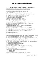 bai tap hinh hoc khong gian toa do