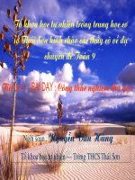 Tiết 55 - Công thức nghiệm thu gọn