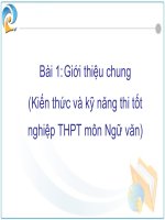 Kiến thức và kĩ năng thi tốt nghiệp