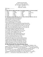 Kiểm Tra -Ôn thi tốt nghiệp (số 3)