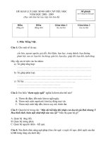 Đề giao lưu học sinh giỏi toàn diện