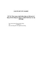Thực trạng và giải pháp nâng cao hiệu quả sử dụng vốn lưu động tại Công ty cổ phần bánh kẹo cao cấp HữuNghị